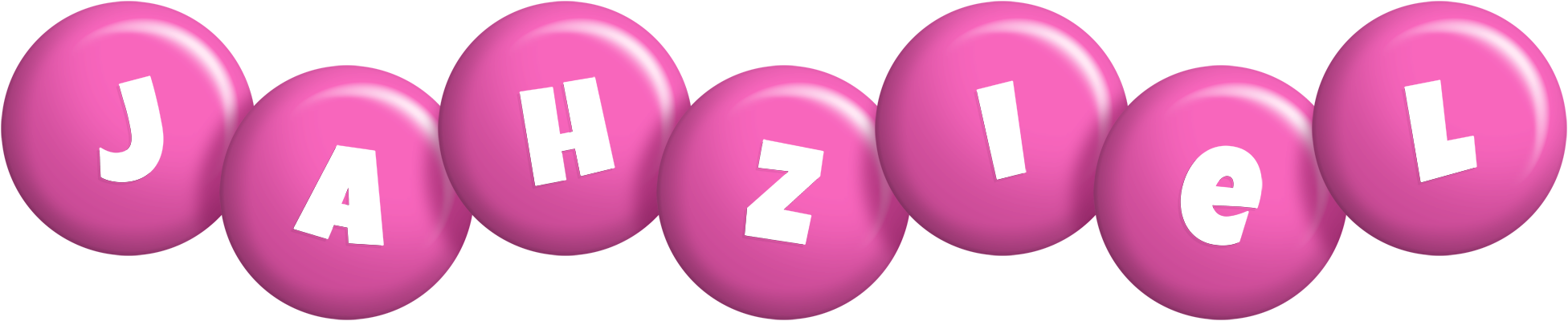 Jahziel candy-pink logo
