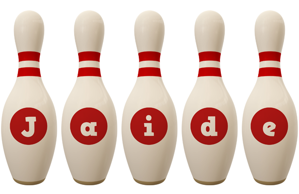 Jaide bowling-pin logo