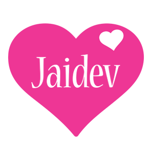 Jaidev love-heart logo