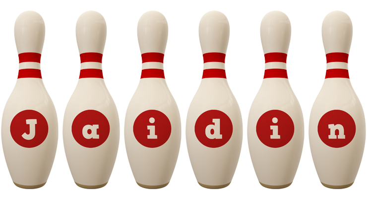 Jaidin bowling-pin logo