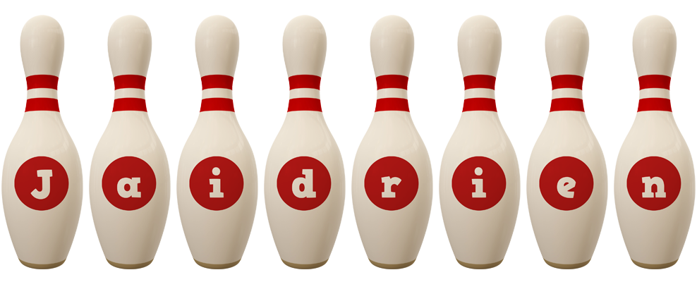 Jaidrien bowling-pin logo