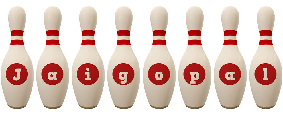 Jaigopal bowling-pin logo