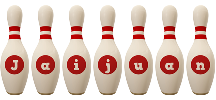 Jaijuan bowling-pin logo