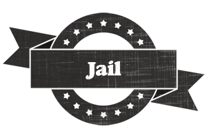 Jail grunge logo