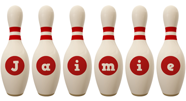 Jaimie bowling-pin logo