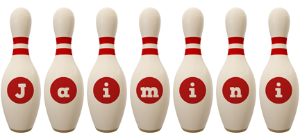 Jaimini bowling-pin logo