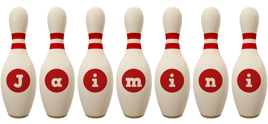 Jaimini bowling-pin logo