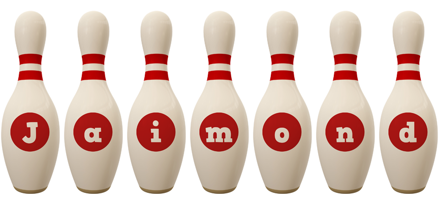Jaimond bowling-pin logo