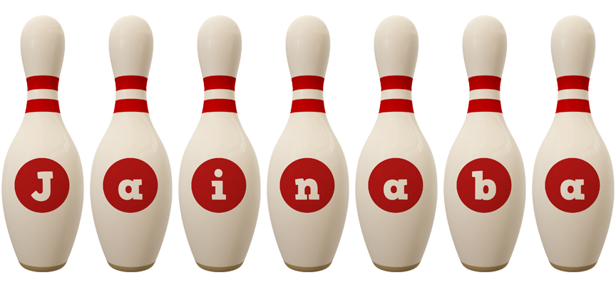 Jainaba bowling-pin logo