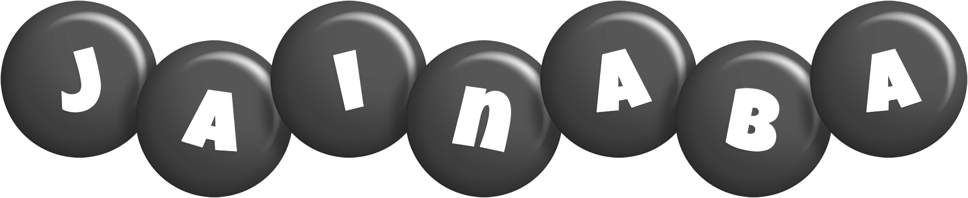 Jainaba candy-black logo