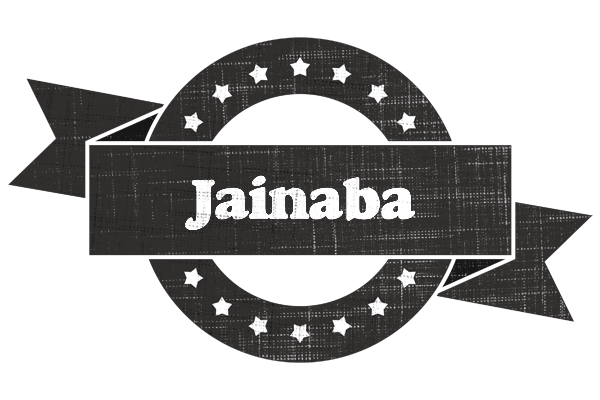 Jainaba grunge logo