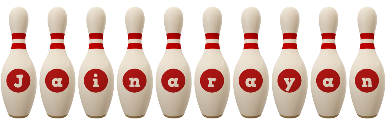 Jainarayan bowling-pin logo