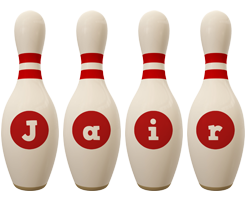 Jair bowling-pin logo