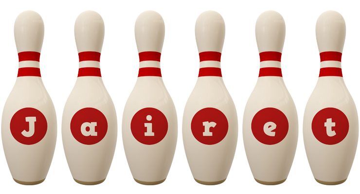 Jairet bowling-pin logo