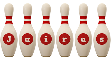 Jairus bowling-pin logo