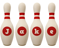 Jake bowling-pin logo