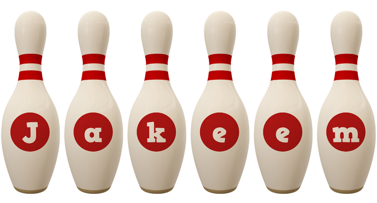 Jakeem bowling-pin logo