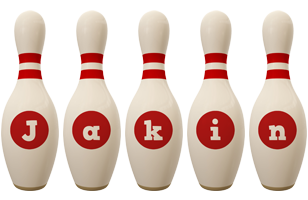 Jakin bowling-pin logo