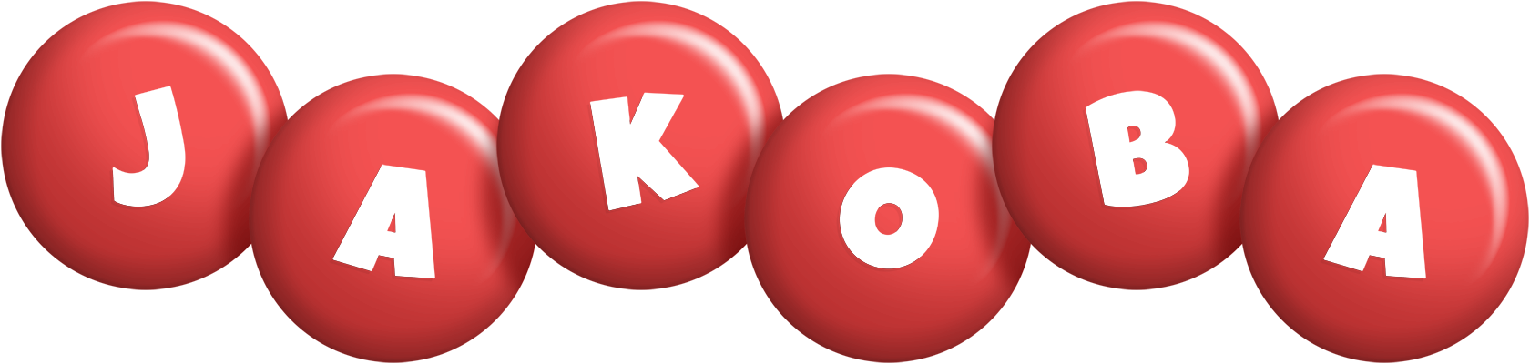 Jakoba candy-red logo