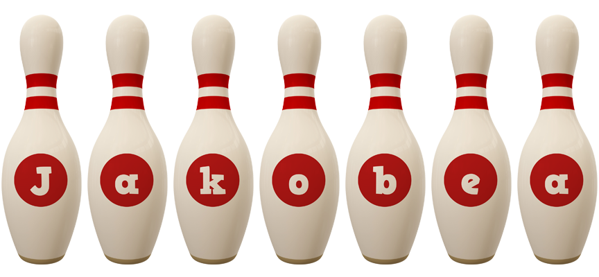 Jakobea bowling-pin logo
