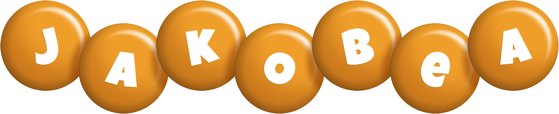 Jakobea candy-orange logo