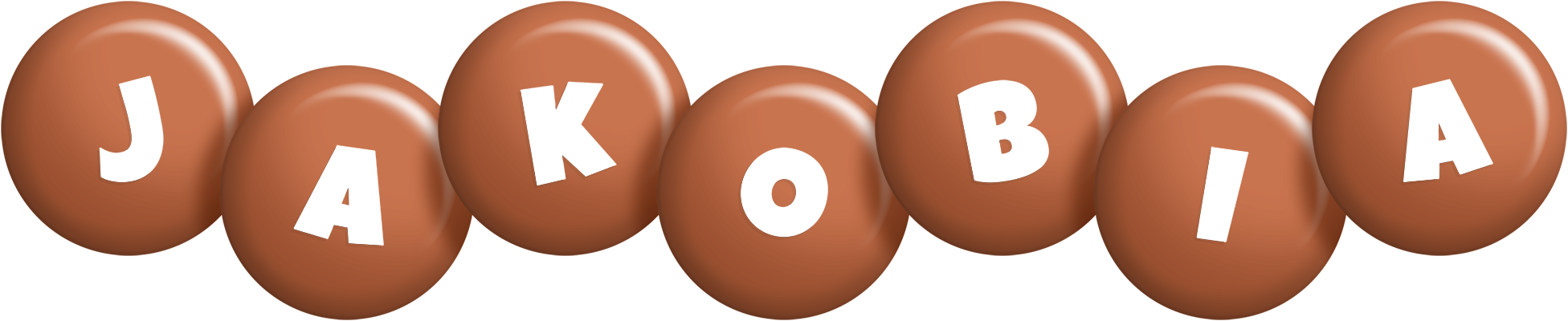 Jakobia candy-brown logo