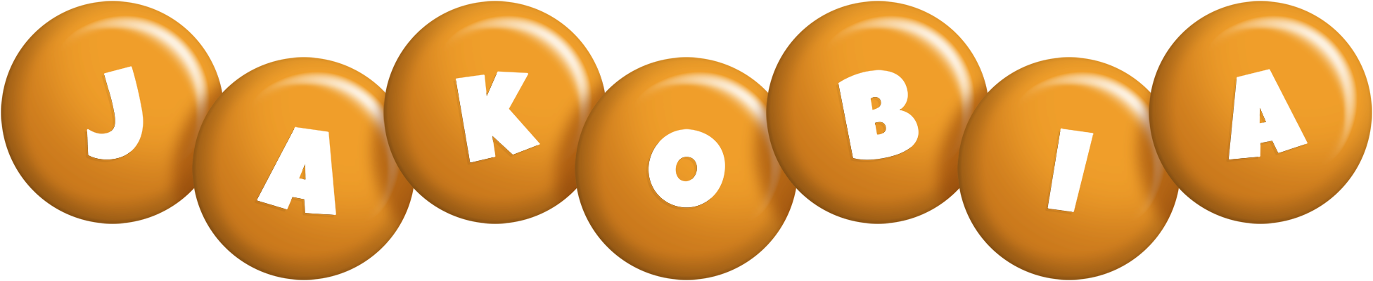 Jakobia candy-orange logo