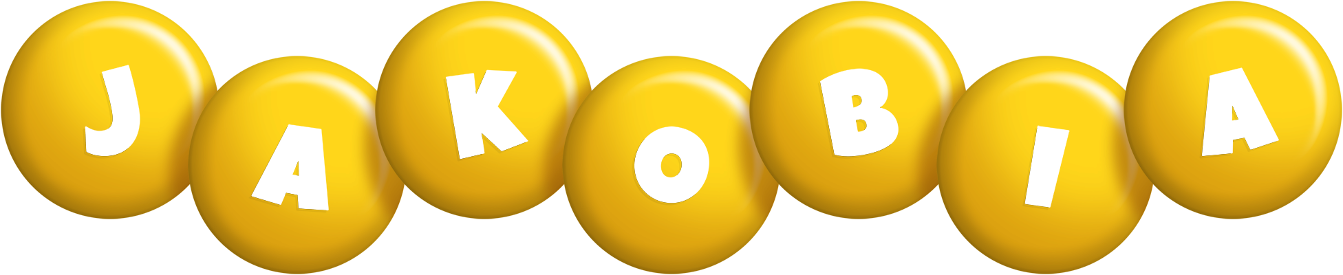 Jakobia candy-yellow logo
