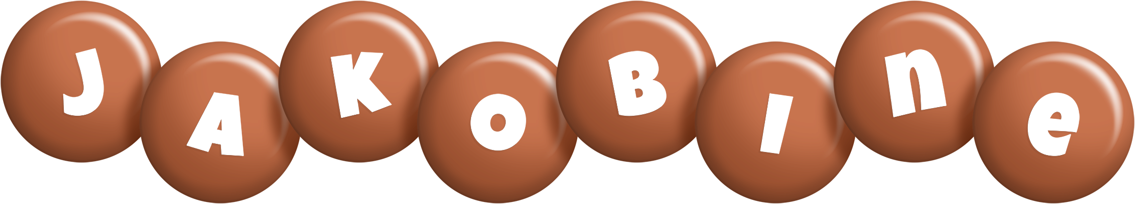 Jakobine candy-brown logo