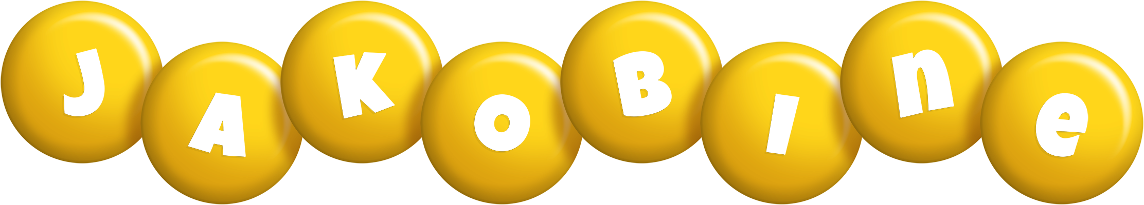 Jakobine candy-yellow logo