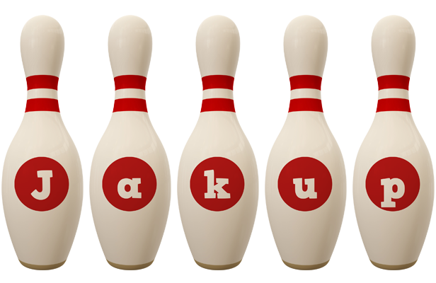 Jakup bowling-pin logo