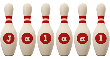 Jalaal bowling-pin logo