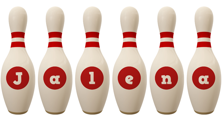 Jalena bowling-pin logo