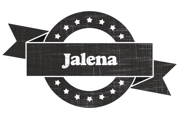 Jalena grunge logo