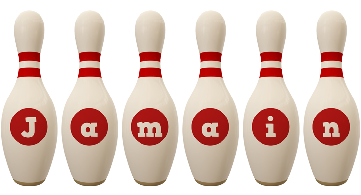 Jamain bowling-pin logo