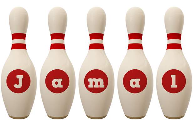 Jamal bowling-pin logo