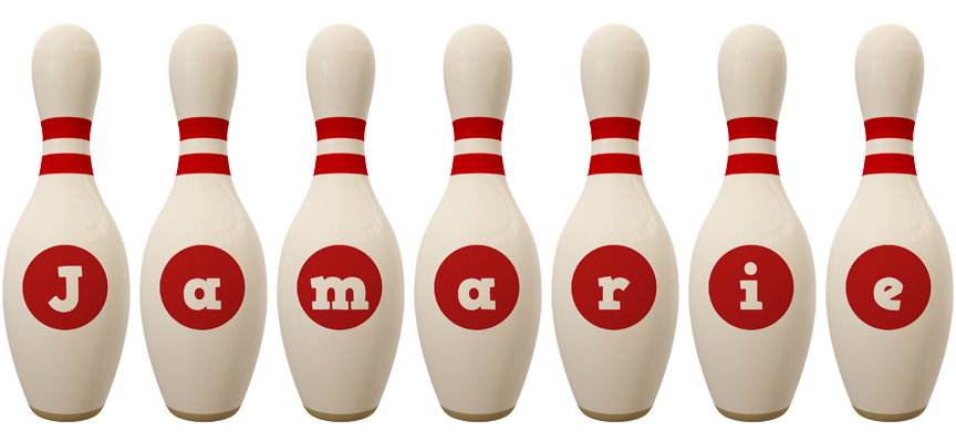 Jamarie bowling-pin logo
