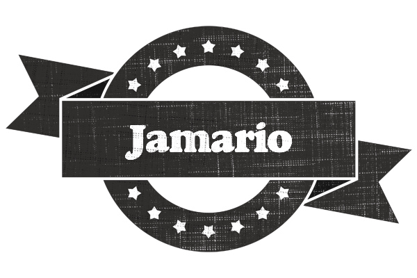 Jamario grunge logo
