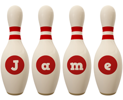Jame bowling-pin logo