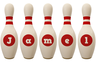 Jamel bowling-pin logo