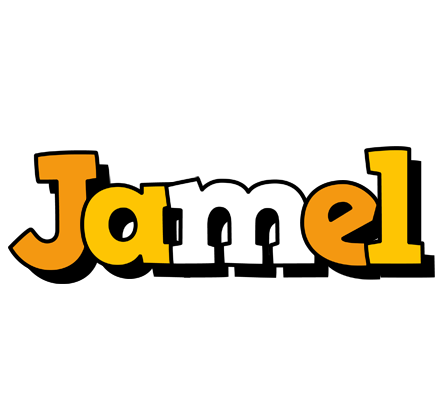 Jamel cartoon logo