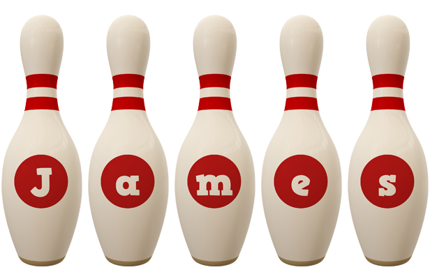 James bowling-pin logo