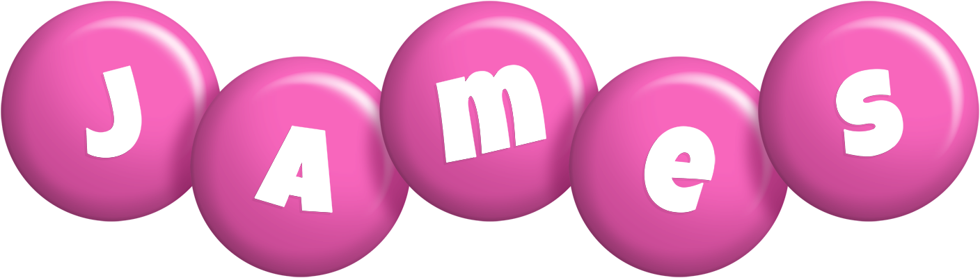 James candy-pink logo