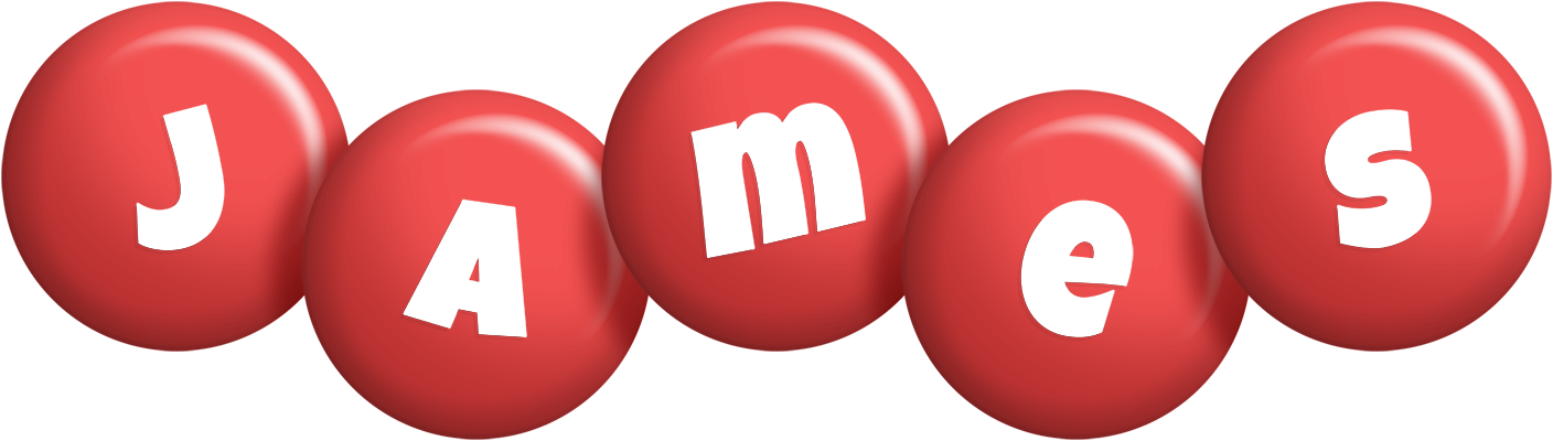 James candy-red logo