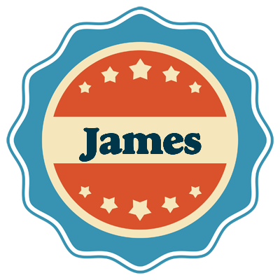 James labels logo