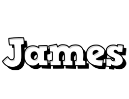 James snowing logo