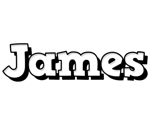 James snowing logo