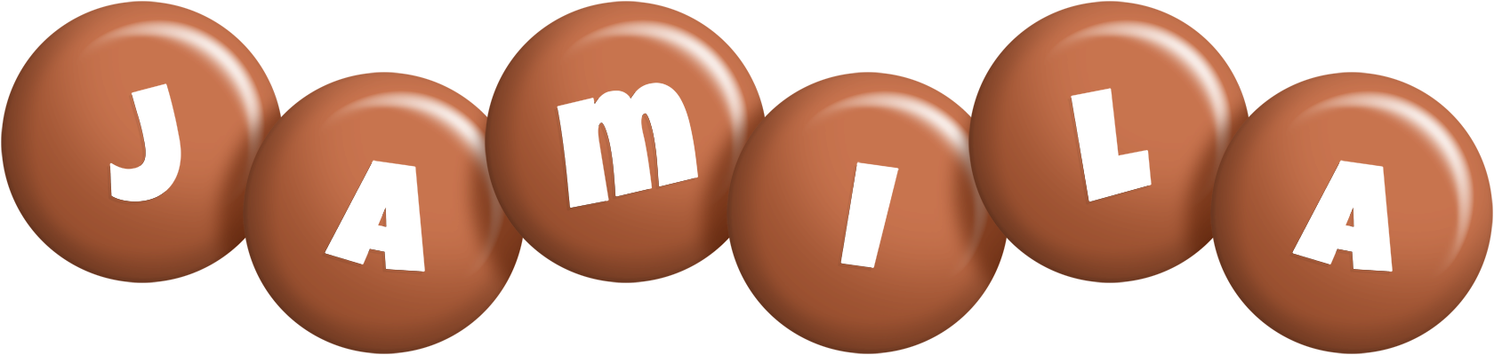 Jamila candy-brown logo
