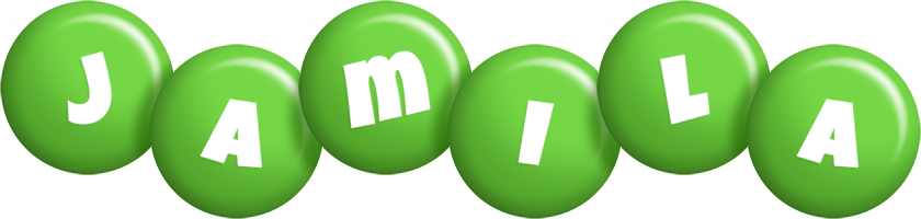 Jamila candy-green logo