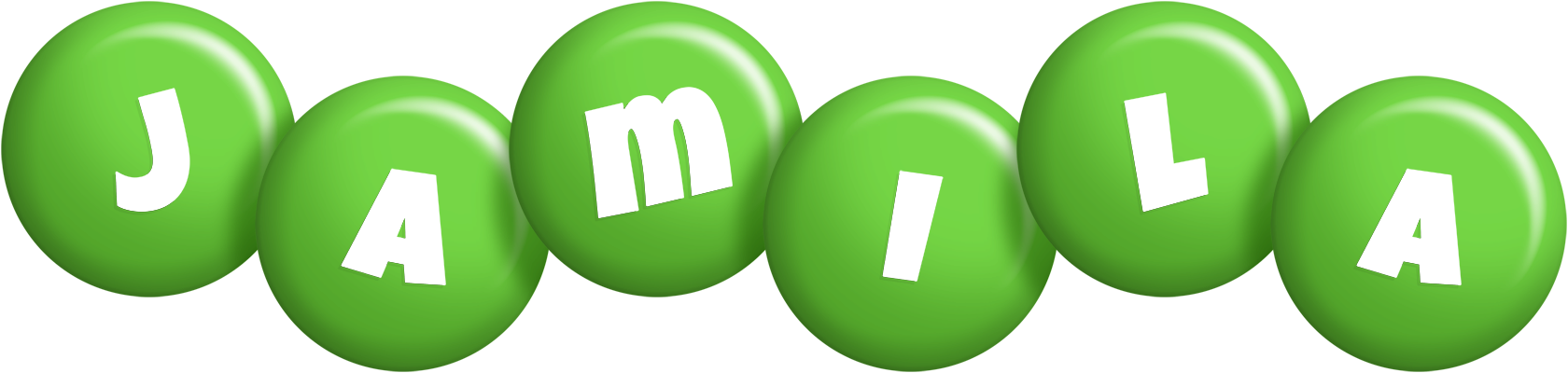 Jamila candy-green logo